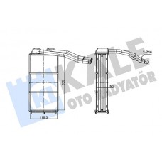 352090 KALE OTO RADYATÖR Теплообмінник обігрів салону