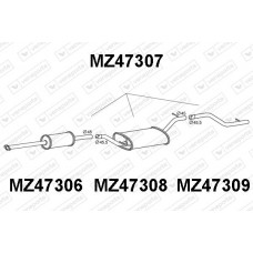 MZ47307 VENEPORTE Глушник вихлопних газів кінцевий