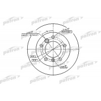 PBD4088 PATRON Гальмівний диск