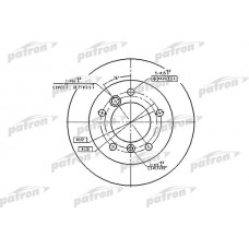 PBD4088 PATRON Гальмівний диск