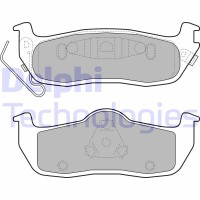 LP2109 DELPHI Комплект гальмівних колодок дисковий гальм