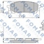 FO 972781 FOMAR Friction Комплект гальмівних колодок дисковий гальм