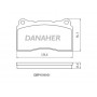 DBP1516-01 DANAHER Комплект гальмівних колодок дисковий гальм