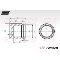 72948005 MAXTECH Поршень корпус скоби гальма