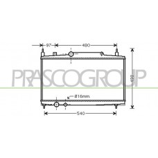 CI520R011 PRASCO Радіатор охолодження двигуна