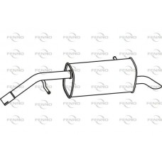 P46015 FENNO Глушник вихлопних газів кінцевий
