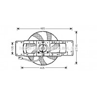 RT7528 AVA QUALITY COOLING Вентилятор охолодження двигуна