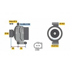 0 986 047 940 BOSCH Генератор