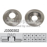 J3300302 NIPPARTS Гальмівний диск