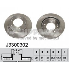J3300302 NIPPARTS Гальмівний диск
