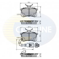 CBP2797 COMLINE Комплект гальмівних колодок дисковий гальм