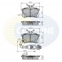CBP2797 COMLINE Комплект гальмівних колодок дисковий гальм