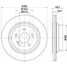 DP-0514 JAPANPARTS Гальмівний диск