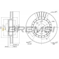 CD6206V BREMSI Гальмівний диск