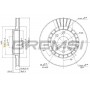 CD6206V BREMSI Гальмівний диск