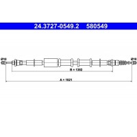 24.3727-0549.2 ATE Тросик, cтояночный тормоз