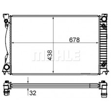 CR 842 000S MAHLE Радіатор охолодження двигуна