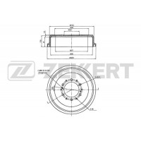 BS-5579 ZEKKERT Гальмівний барабан