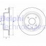 BG4666C DELPHI Гальмівний диск