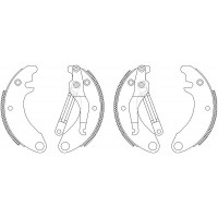MSK007 MINTEX Комплект гальмівних колодок