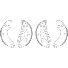 MSK007 MINTEX Комплект гальмівних колодок