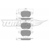 TX 16-54 TOMEX Brakes Комплект гальмівних колодок дисковий гальм