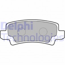 LP1864 DELPHI Комплект гальмівних колодок дисковий гальм