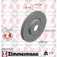 250.1375.52 ZIMMERMANN Гальмівний диск