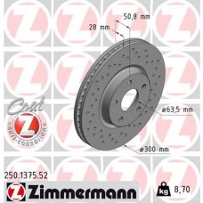 250.1375.52 ZIMMERMANN Гальмівний диск