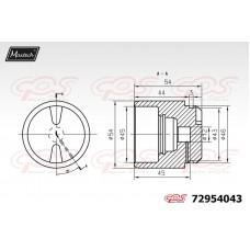72954043 MAXTECH Поршень корпус скоби гальма