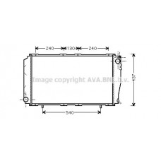 SU2043 AVA QUALITY COOLING Радіатор охолодження двигуна