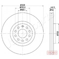 DI-0909C JAPANPARTS Гальмівний диск