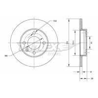 TX 70-38 TOMEX Brakes Гальмівний диск