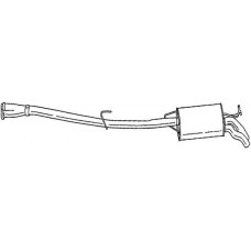 288-475 BOSAL Глушник вихлопних газів кінцевий