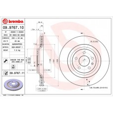 09.9767.11 BREMBO Гальмівний диск