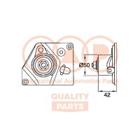 Натяжний ролик ремінь ГРМ IAP QUALITY PARTS 127-12066