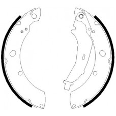 8DA 355 051-311 HELLA PAGID Комплект гальмівних колодок