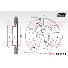 851131 MAXTECH Гальмівний диск