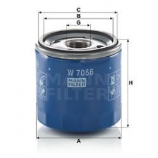 W 7056 MANN-FILTER Масляний фільтр