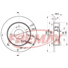 BD-4201 FREMAX Гальмівний диск