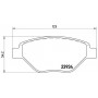 P 68 031 BREMBO Комплект гальмівних колодок дисковий гальм