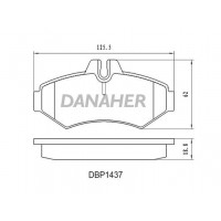 DBP1437 DANAHER Комплект гальмівних колодок дисковий гальм