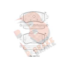 RB2027 R BRAKE Комплект гальмівних колодок дисковий гальм