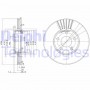 BG2745C DELPHI Гальмівний диск