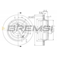 CD7431V BREMSI Гальмівний диск