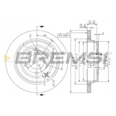 CD7431V BREMSI Гальмівний диск