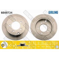 6049734 GIRLING Гальмівний диск