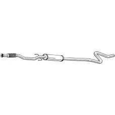 292-075 BOSAL Середній глушник вихлопних газів
