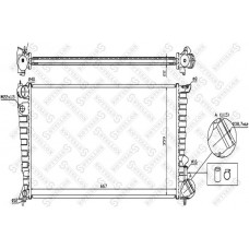 10-25654-SX STELLOX Радіатор охолодження двигуна