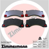 24553.160.9 ZIMMERMANN Комплект гальмівних колодок дисковий гальм